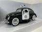 Preview: Volkswagen Käfer Polizei Modellauto in schwarz, 1:24