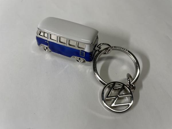 Schlüsselanhänger T1 Design, Blau/Weiß